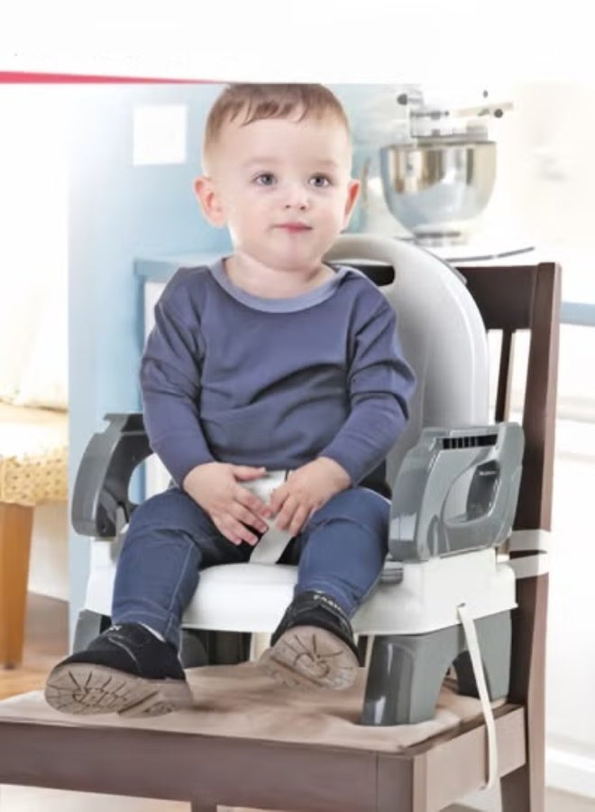 MIXDE Deluxe Comfort Folding Booster Baby Base 2-in-1 Booster Feeding and Floor Seat with Self-Storing Tray Booster Feeding Seat - Image 2